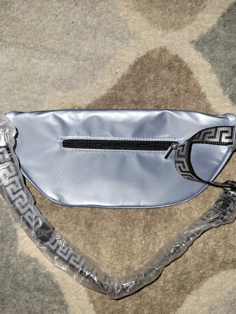 Versace Silver Belt Bag Travel Pouch Fanny Pack NWOT - Picture 7 of 10